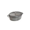 STAUB Cocotte Fonte Ovale 37 Cm Gris Graphite 8 L 23