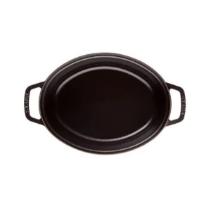 STAUB Cocotte Fonte Ovale 41 Cm Noir Mat 12 L 9
