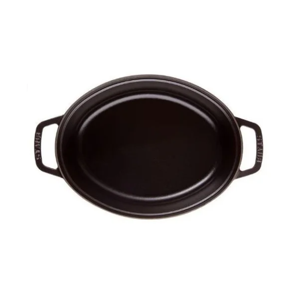STAUB Cocotte Fonte Ovale 41 Cm Noir Mat 12 L 4