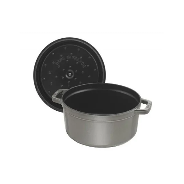 STAUB Cocotte Fonte Ronde 12 Cm Gris Graphite 0,4 L 3