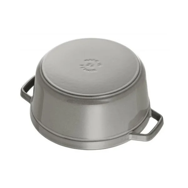 STAUB Cocotte Fonte Ronde 12 Cm Gris Graphite 0,4 L 4