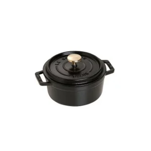 STAUB Cocotte Fonte Ronde 12 Cm Noir Mat 0,4 L 6