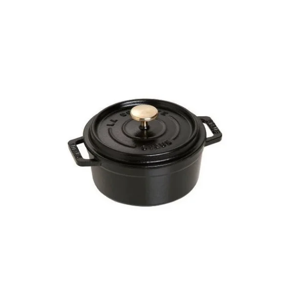 STAUB Cocotte Fonte Ronde 12 Cm Noir Mat 0,4 L 3