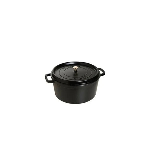 STAUB Cocotte Fonte Ronde 12 Cm Noir Mat 0,4 L 1