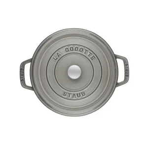 STAUB Cocotte Fonte Ronde 14 Cm Gris Graphite 0,8 L 7