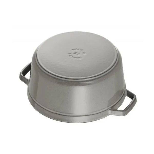 STAUB Cocotte Fonte Ronde 14 Cm Gris Graphite 0,8 L 4