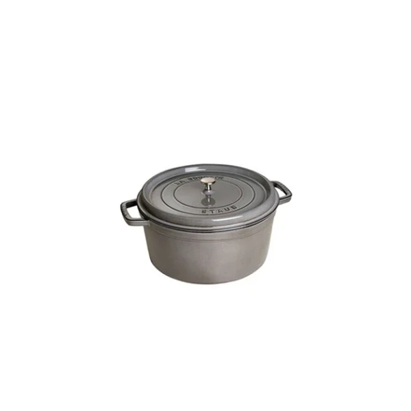 STAUB Cocotte Fonte Ronde 14 Cm Gris Graphite 0,8 L 1