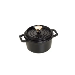 STAUB Cocotte Fonte Ronde 14 Cm Noir Mat 0,8 L 6
