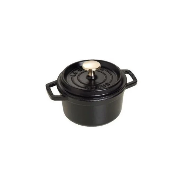 STAUB Cocotte Fonte Ronde 14 Cm Noir Mat 0,8 L 3