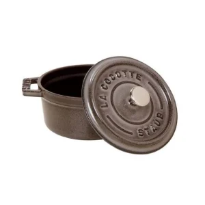 STAUB Cocotte Fonte Ronde 18 Cm Gris Graphite 1,7 L 6