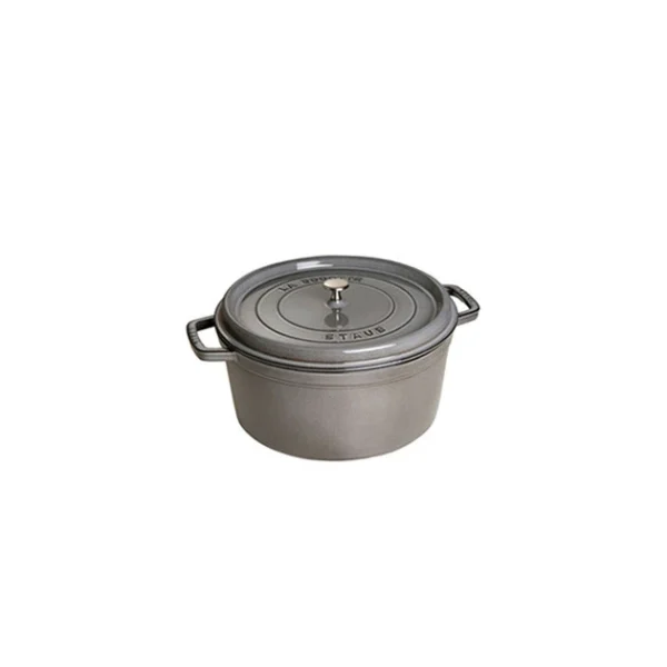 STAUB Cocotte Fonte Ronde 18 Cm Gris Graphite 1,7 L 1