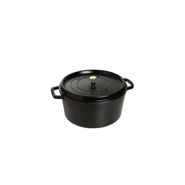 STAUB Cocotte Fonte Ronde 18 Cm Noir Mat 1,7 L 1