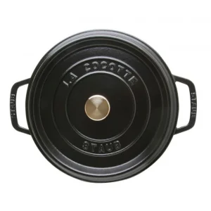 STAUB Cocotte Fonte Ronde 20 Cm Noir Mat 2,2 L 6