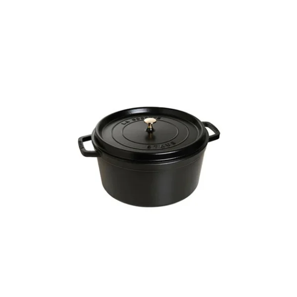 STAUB Cocotte Fonte Ronde 20 Cm Noir Mat 2,2 L 1