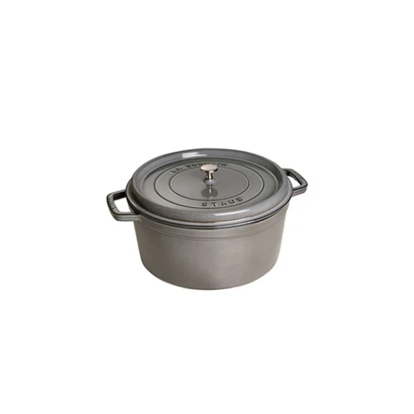STAUB Cocotte Fonte Ronde 22 Cm Gris Graphite 2,6 L 1