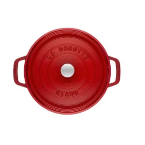 STAUB Cocotte Fonte Ronde 22 Cm Rouge Cerise 2,6 L 8