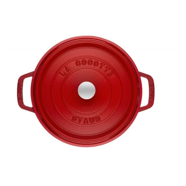 STAUB Cocotte Fonte Ronde 22 Cm Rouge Cerise 2,6 L 3