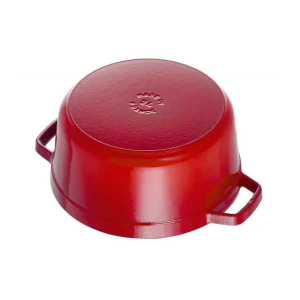 STAUB Cocotte Fonte Ronde 22 Cm Rouge Cerise 2,6 L 4
