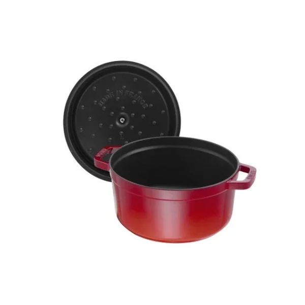 STAUB Cocotte Fonte Ronde 22 Cm Rouge Cerise 2,6 L 5