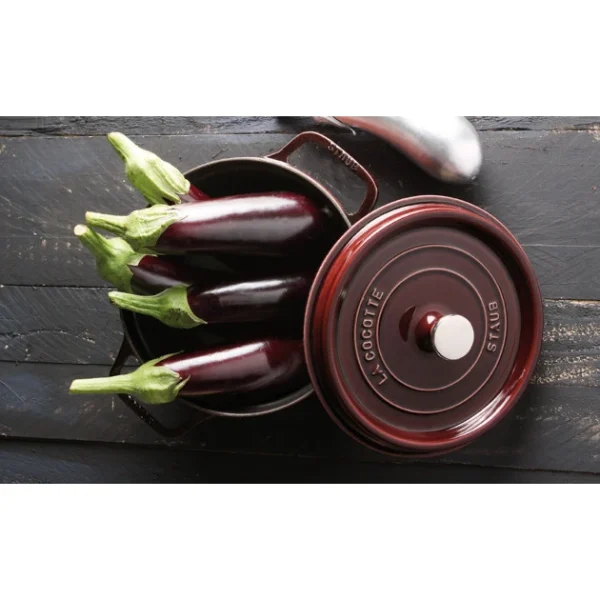 STAUB Cocotte Fonte Ronde 24 Cm Grenadine Majolique 3,8 L 3
