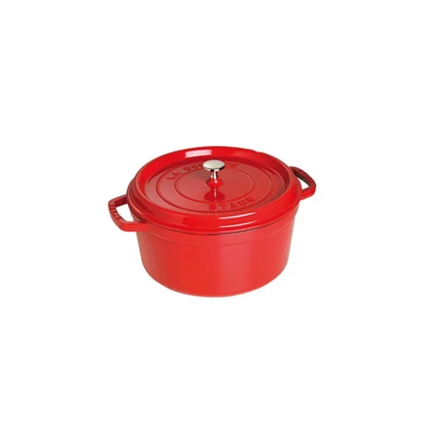 STAUB Cocotte Fonte Ronde 24 Cm Rouge Cerise 3,8 L 1