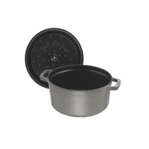 STAUB Cocotte Fonte Ronde 26 Cm Gris Graphite 5,2 L 6