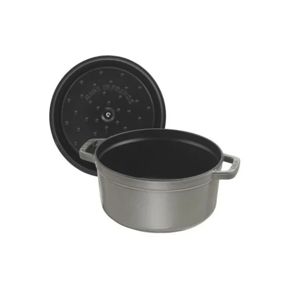 STAUB Cocotte Fonte Ronde 26 Cm Gris Graphite 5,2 L 3