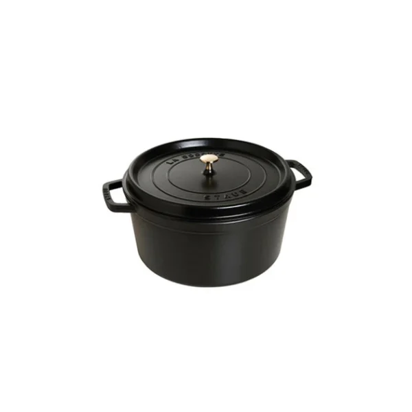 STAUB Cocotte Fonte Ronde 26 Cm Noir Mat 5,2 L 1