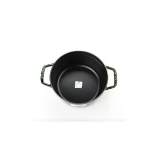 STAUB Cocotte Fonte Ronde 26 Cm Vert Basilic Majolique 5,2 L 7