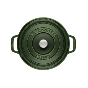 STAUB Cocotte Fonte Ronde 26 Cm Vert Basilic Majolique 5,2 L 9