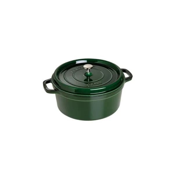 STAUB Cocotte Fonte Ronde 26 Cm Vert Basilic Majolique 5,2 L 1