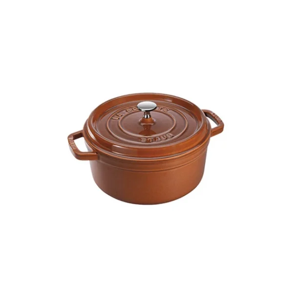 STAUB Cocotte Fonte Ronde 28 Cm Cannelle Majolique 6,7 L 1