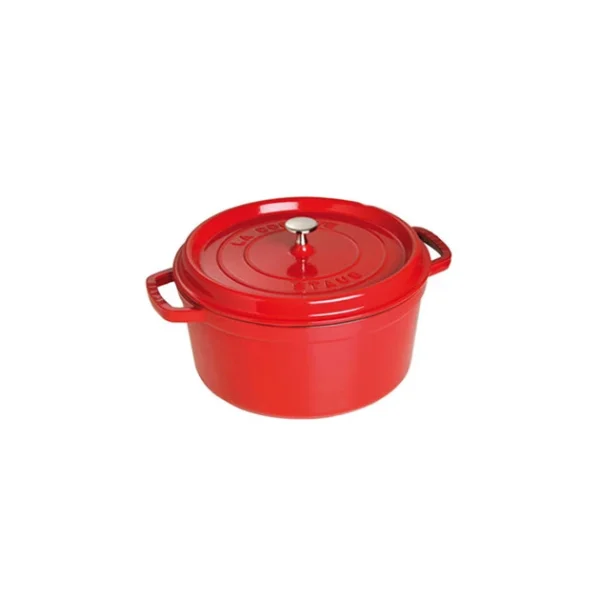 STAUB Cocotte Fonte Ronde 28 Cm Rouge Cerise 6,7 L 1