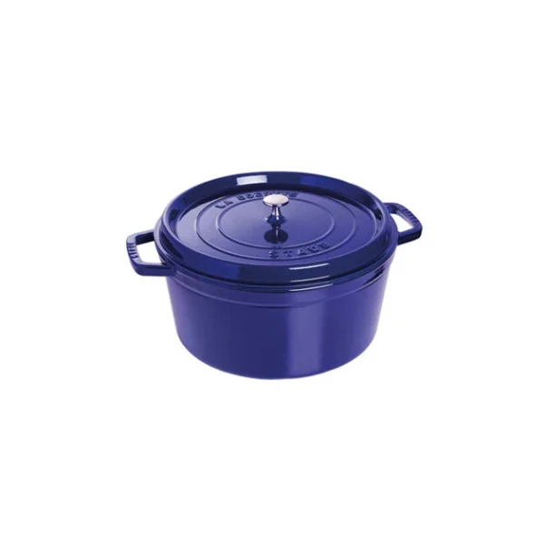 STAUB Cocotte Fonte Ronde 30 Cm Bleu Intense Majolique 8,35 L 1