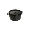 STAUB Cocotte Fonte Ronde 30 Cm Noir Mat 8,35 L 17