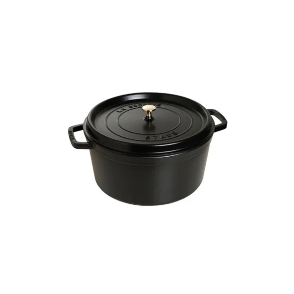 STAUB Cocotte Fonte Ronde 30 Cm Noir Mat 8,35 L 1