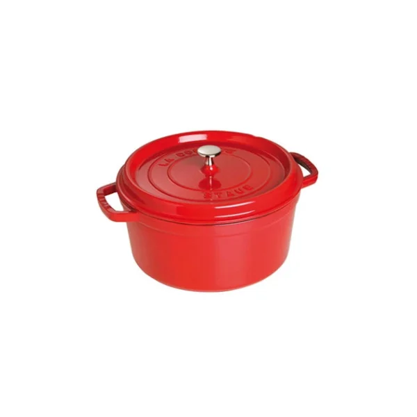 STAUB Cocotte Fonte Ronde 30 Cm Rouge Cerise 8,35 L 1