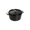 STAUB Cocotte Fonte Ronde 34 Cm Noir Mat 12,6 L 17